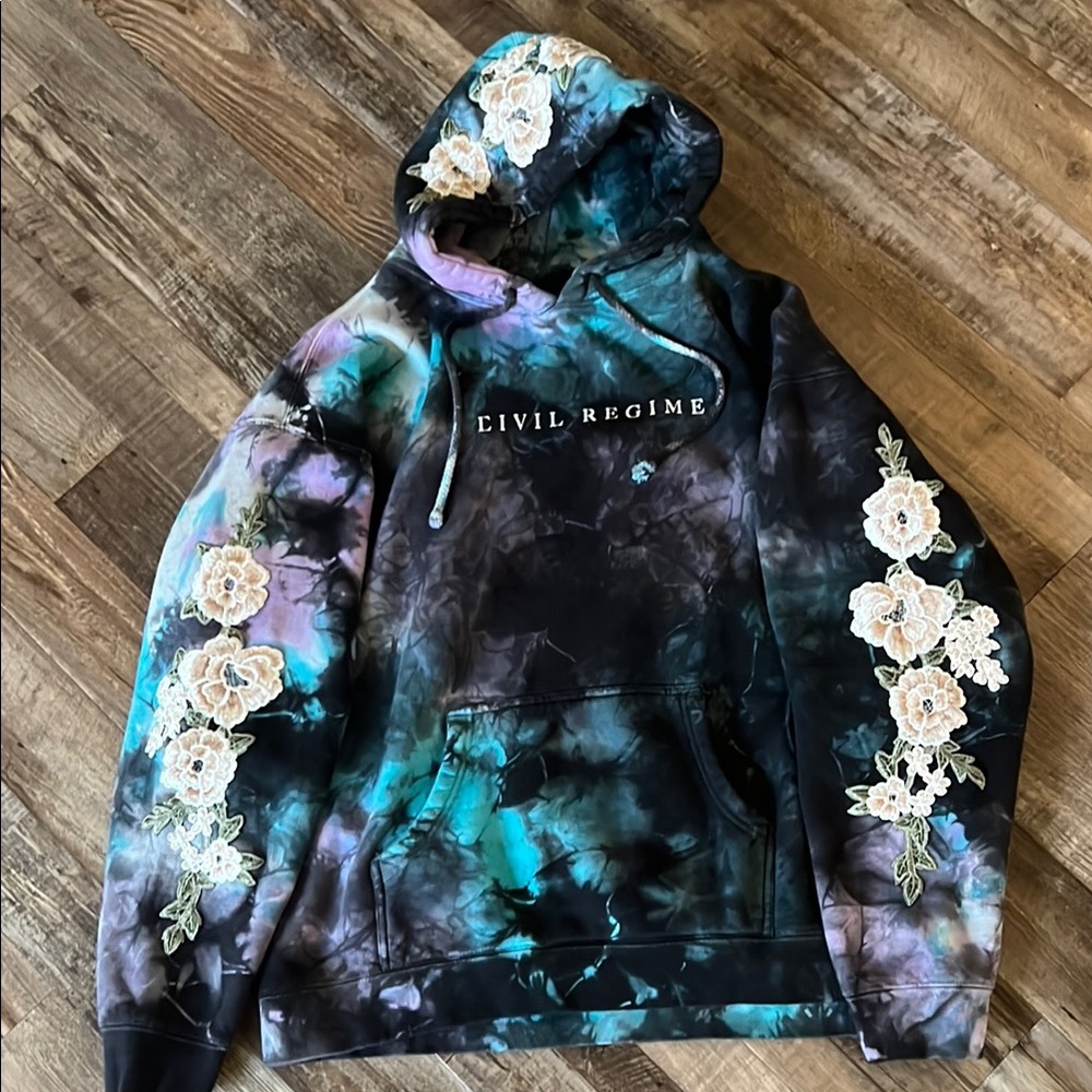 Multicolor Tie-Dye Hoodie